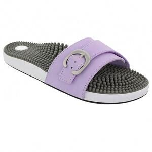 NEW KENKOH women's vibe-v slip on sandals in lavender